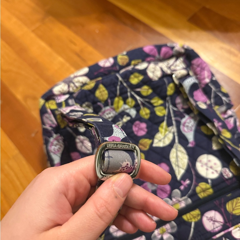 Vera Bradley small backpack in retired "Floral Nightingale" - Picture 8 of 13